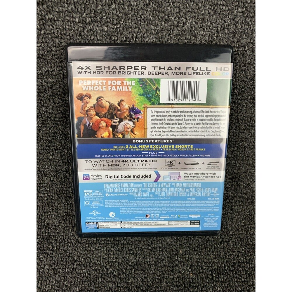 The Croods: a New Age (Ultra HD/Bluray 2020) W/ slipcover - Picture 4 of 8